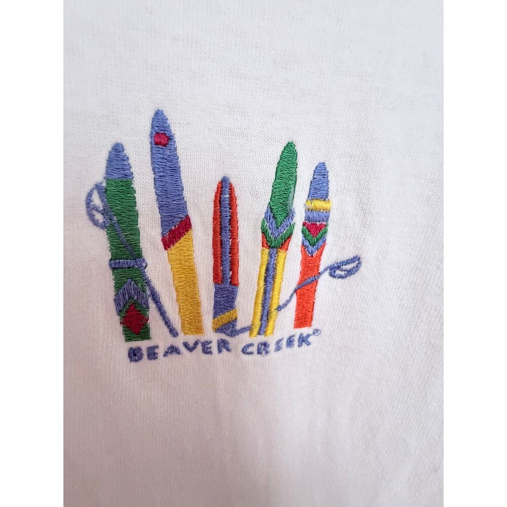 SGI Leisure Beaver Creek Long Sleeve T Shirt Mens XL White Made USA - Picture 4 of 4